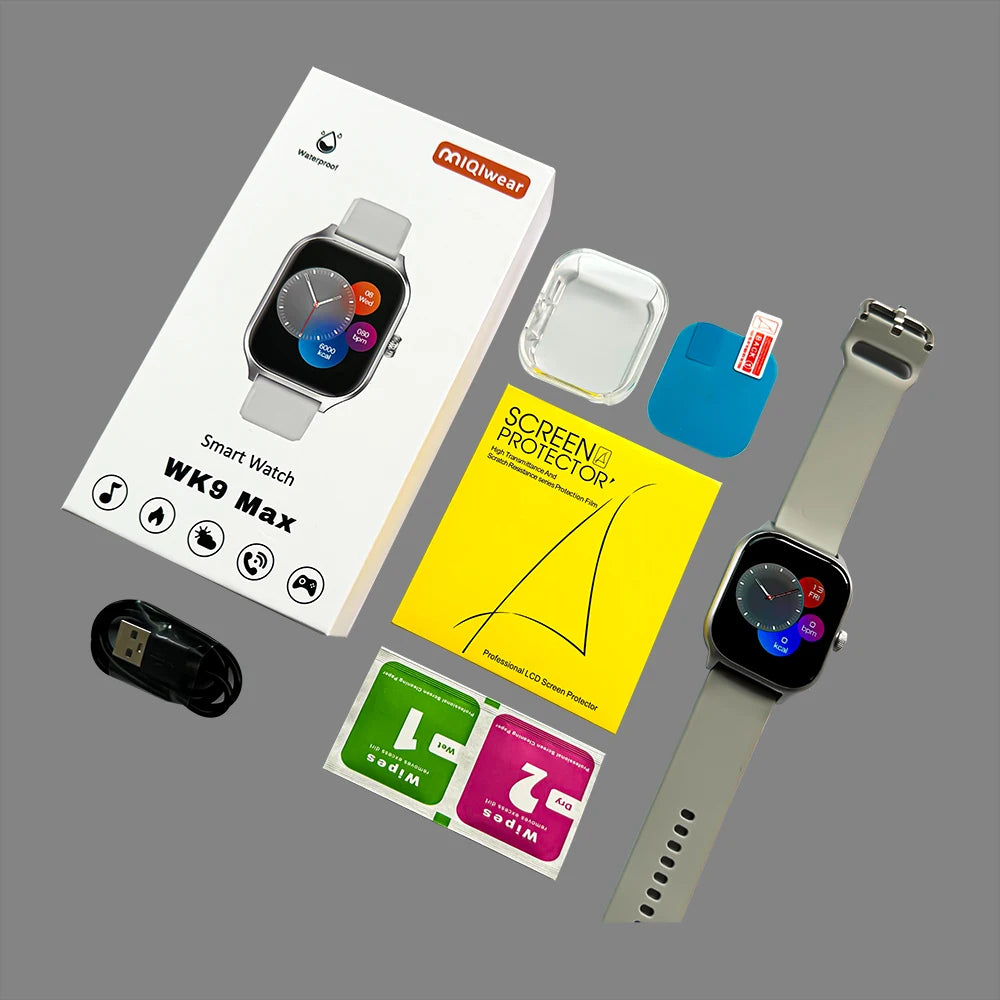 Wk9 Max Smartwatch HD Large Screen Waterproof Iwo Reloj Smart Watch Series 9 Fitpro APP Montre Relogio Ultra 9 Smart Watch