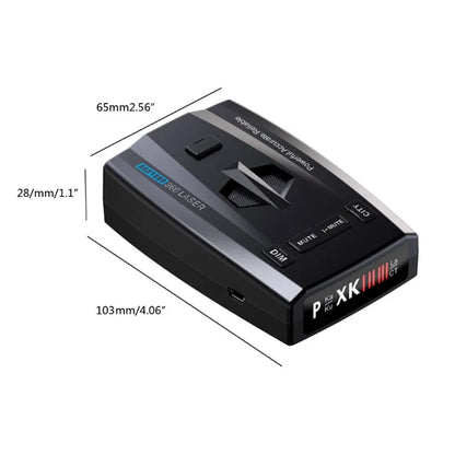 New-Tech 360 Degree Full-Band Car GPS Radar Detector Black Auto Detector with Voice Alert Speed Control Single Lens