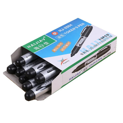 Wholesale 6mm Writing Width Waterproof Permanent Logistics Marker Pen Alcohol and Oil-Based for Paper Large Volume