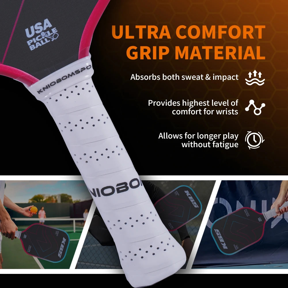 Hudef Viva Pro 16mm GEN 5 Pickleball Paddle Selkirk Luxx Power Air Control Raw Carbon Fiber Foam Injected Sleeve Packing