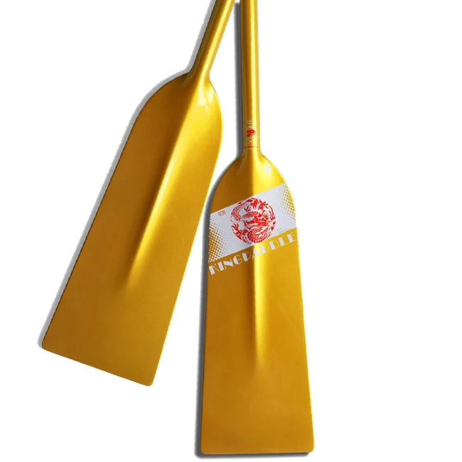 Kingpaddle 1-Piece Structure Gold Color Carbon Dragon Boat Paddle
