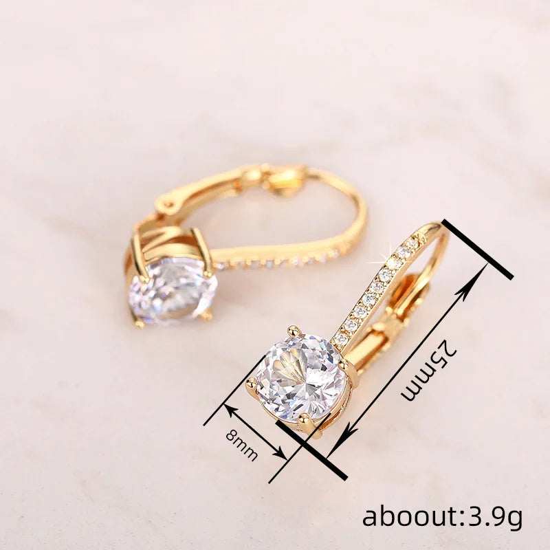 Elegant Fashion Earrings Minimal Design Women Daily Wear Jewelry Earrings