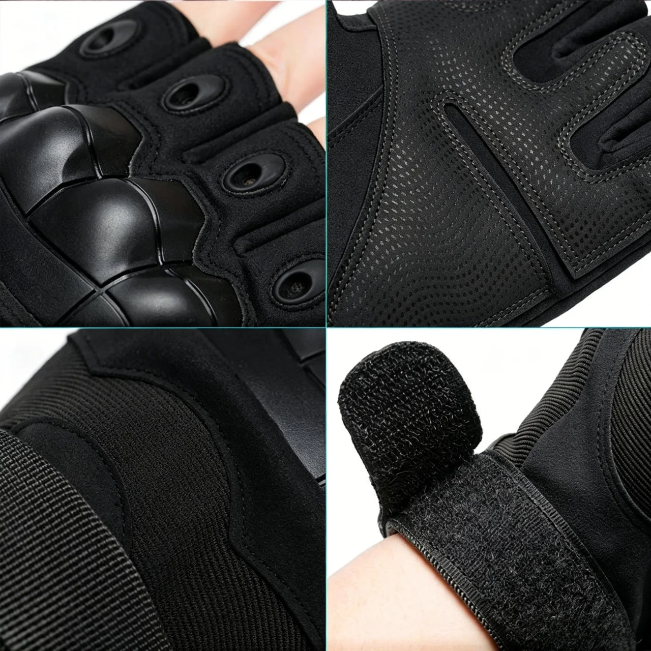 Tactical Fingerless Gloves Breathable, Non-Slip, Impact Resistant, for Outdoor Cycling, Motorcycle Riding, Rock Climbing