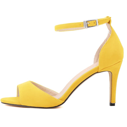 Faux Velvet Sandal Women Pumps Shoes Sexy Party Low Wedding High Heels Multi Patent Hot Summer 107-1VE
