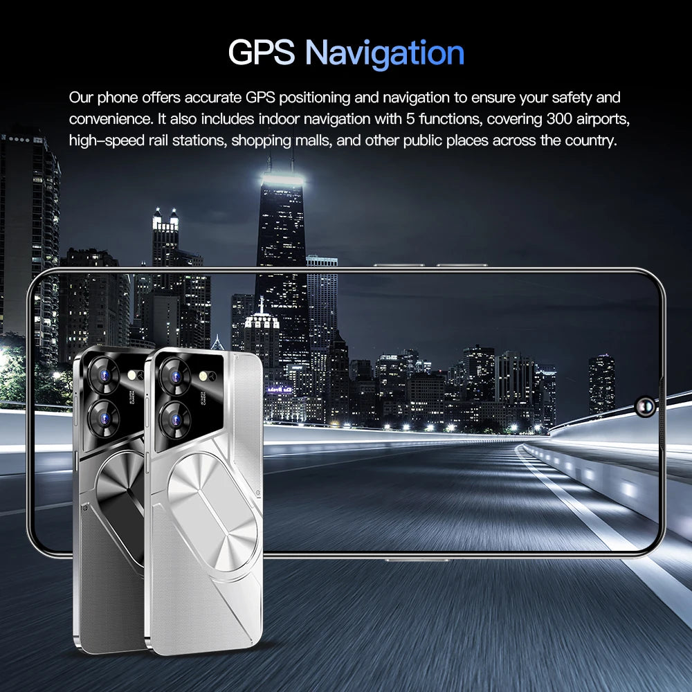 New Product 7.3 Inch 16GB+1TB 6800 MAh 5G Smartphone t Echno Phone Original Povo 5 Pro Mobile Phone Android 13.0 Telephone