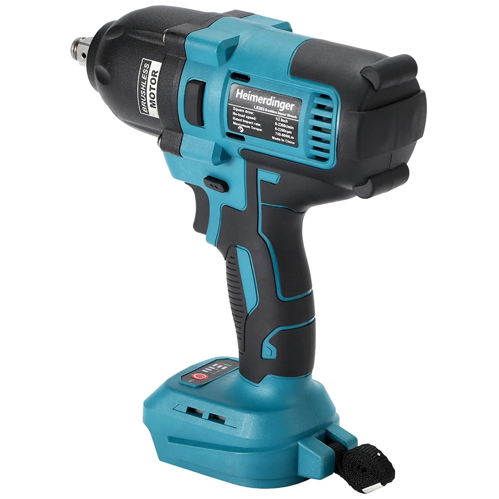 800N.m 18V 1/2 Brushless Cordless Impact Wrench, Tool Only