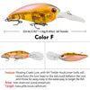 Hot Sale 14g/10cm Multiple Colors Swing Bait Seawater Freshwater Fishing Bait Artificial Simulation Swimming Bait