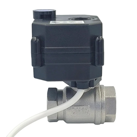 DC Motor Electric Actuator Operated Normally Open Closed Dn15 1/2" Dn20 3/4 Inch 12v Stainless Steel 304 Brass Pvc Ball Valve by PDG ibma