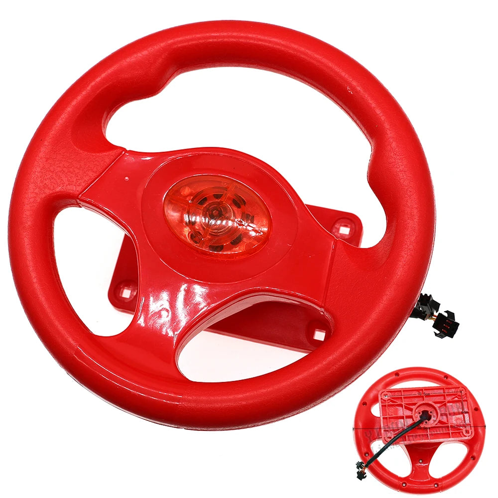 Plastic Steering Wheel Children Coin Operated Video Arcade Outrun Electronics Racing Simulator Car Driving Game Machine Kids