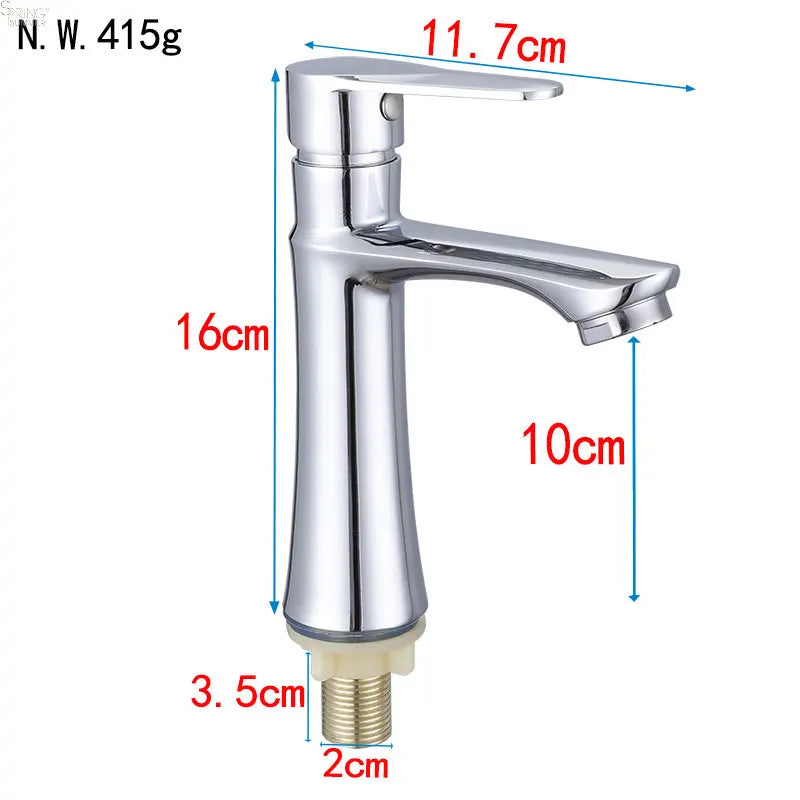Modern Bathroom Single Cold  Wash Basin Sink Tap  Single Hole Single Cold  Basin Faucets A012