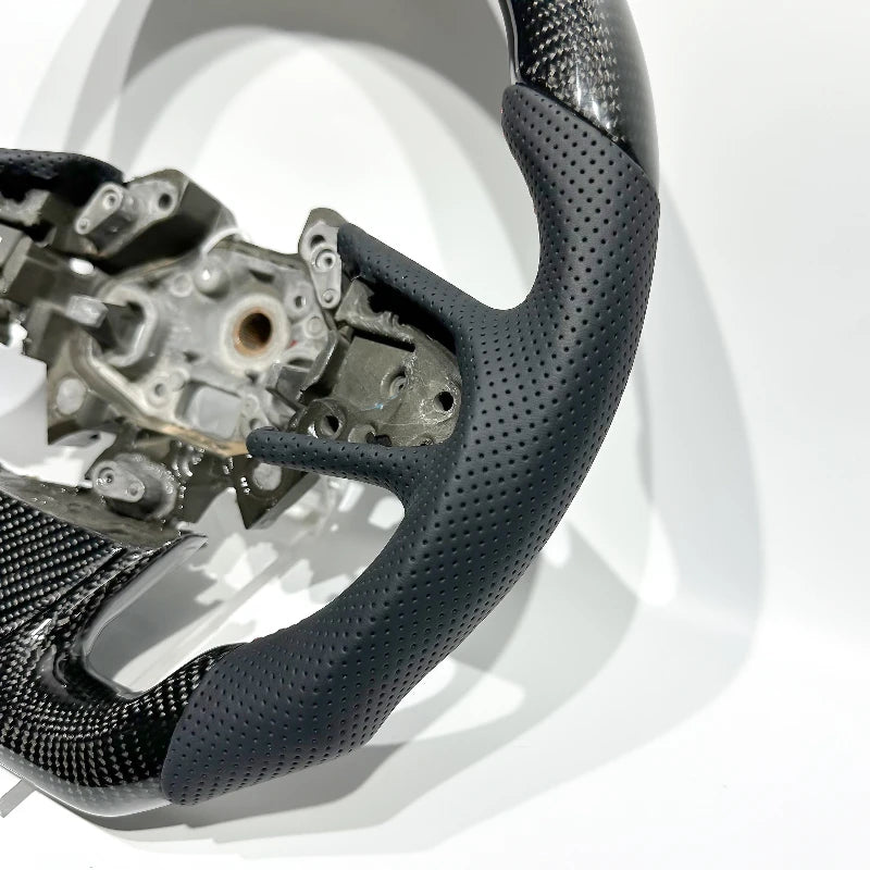 European Warehouse Spot Delivery Directly Black Carbon Fiber and Perforated Leather Red Top Line for Renault Megane RS Megane 4