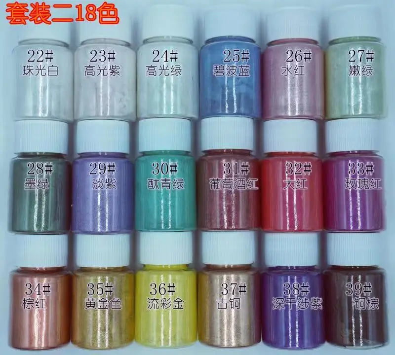 Skin Safe Cosmetic Grade Mica Powder Shimmer Glitter Pearl Pigment for Face Eye Lip Cosmetics Epoxy Resin Crafts