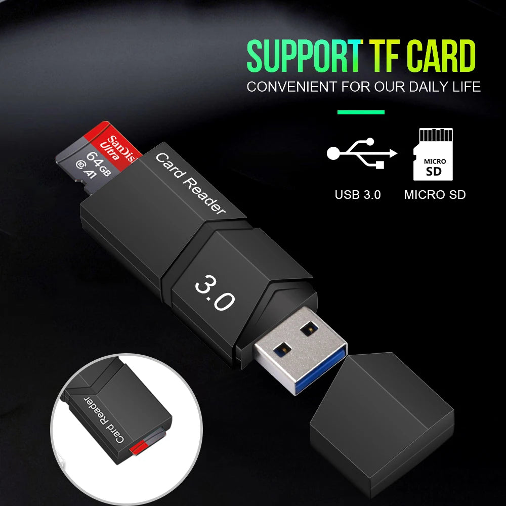 SD Card Reader USB 3.0 Card Reader 3.0 For USB Micro SD Adapter Flash Drive Smart Memory Card Reader SD Cardreader