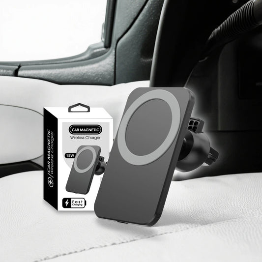 2025 New Arrivals Magnetic Car Charger Wireless Phone Holder Magnet 15W Fast Car Wireless Charger Adapter