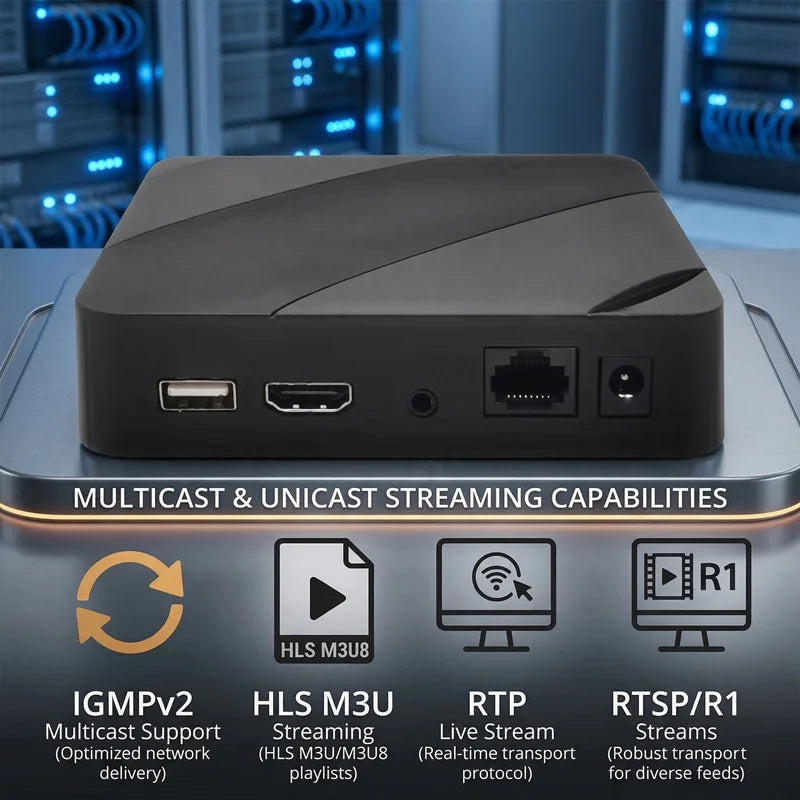 Linux IP STB M3U XML Playlist Online Playlist USB Import Auto Update HD+AV+LAN WiFi (Playlist) - ERI-IPTV004 DDR3 1Gb Flash 16MB