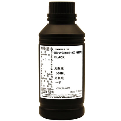 Wholesale UV Ink for Eps I1600 U1 Printhead Uv Flatbed Printer Ink 500ml Bottles LED Uv Ink for Wall Printer Cmykw Eps I1600 Ink