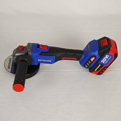 INTOUGH 20V Cordless Brushless Angle Grinder Battery Rechargeable 125mm Portable Angle Grinder
