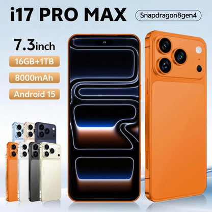 Latest Trends I17 Pro Smartphone High Quality Mobile Phone 4G/5G Telephone 6.9inch CellPhone