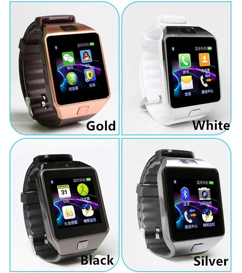 High Quality Men Women Ladies Dz09 Sport Android Phone Smart Fitness Watches Wrist Watch Band for iphone