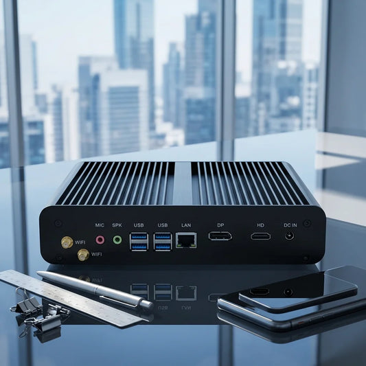 10th 12th GEN Intel Core I7 10710U 10510U 1255U Mini Fanless Computer Win10 Pro 2DDR4 M.2 Nvme 4K HD DP HTPC Nettop Gaming Pc by PDG ibma