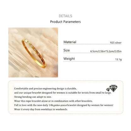 A Must-Have Versatile Classic Bracelet for Women, Featuring an Embedded Design with a Sleek And Easy Style