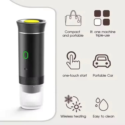 Portable Battery-Powered Capsule Coffee Maker