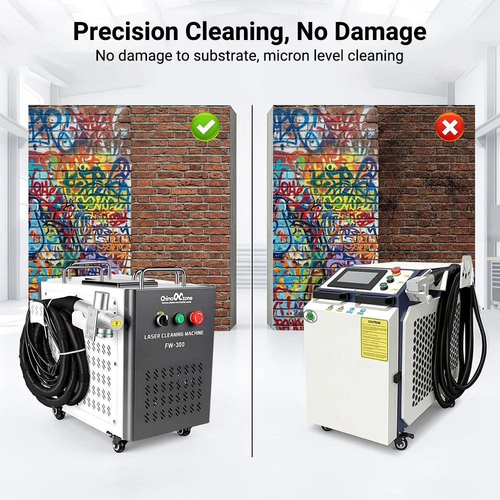 Scotle EU Warehouse 300W Air-cooled JPT 2mj 5mj 15mj Pulsed Laser Cleaning Machine Cleaner for Metal Wood Clean Oil/Paint Remove