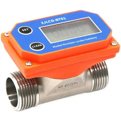 2" Dry Battery Stainless Steel Electronic Digital Display Flowmeter DN50 Water Flow Sensor for Farm/Garden Irrigation by PDG ibma