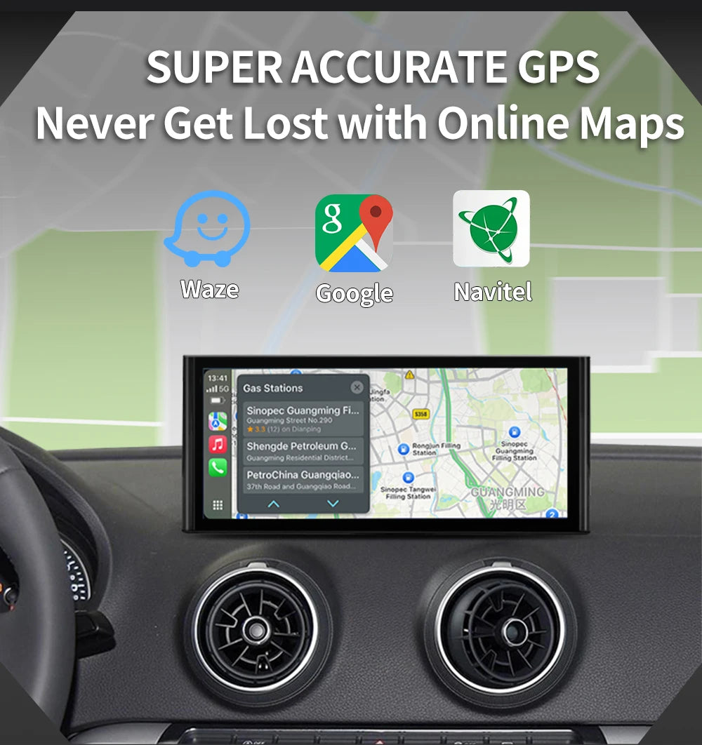 MP5 Navigation Screen Reverse Interconnection Portable DVD Player Dashboard Android Auto Carplay for Audi A3 2013-2018