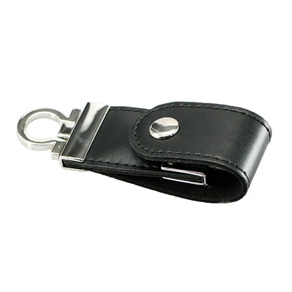 Pendrive 256GB USB Flash Drive Leather with Metal Keychain 64GB 32GB 8GB Business Usb Memories Disk 128GB Pen Drive Memory Stick