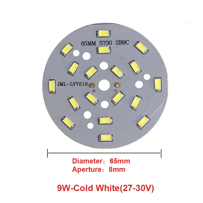 High Brightness LED 5730SMD Lamp Bead Light Board Bulb Round Transformation Light Source 3-18W 32-100MM Tile Wick Modified bulb