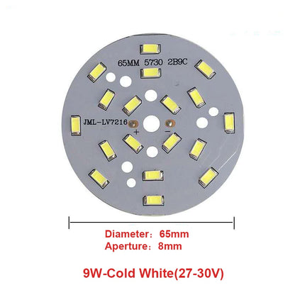 High Brightness LED 5730SMD Lamp Bead Light Board Bulb Round Transformation Light Source 3-18W 32-100MM Tile Wick Modified bulb