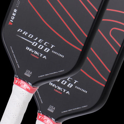 Pickleball Racket Carbon Fiber Surface Polypropylene Honeycomb Core USAPA Approved Portable Outdoor