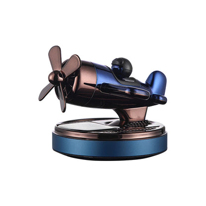 Paper Airplane Fighter Air Freshener Perfume Solar Powered Car Dashboard Essential Oil Holder Liquid Freshener for Vehicles