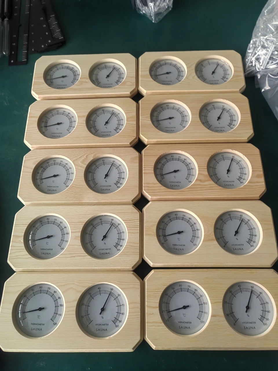 Harvia Sauna Wooden Hygrometer Thermometer Wall Mounted Sauna Hygrometer Sauna Accessories