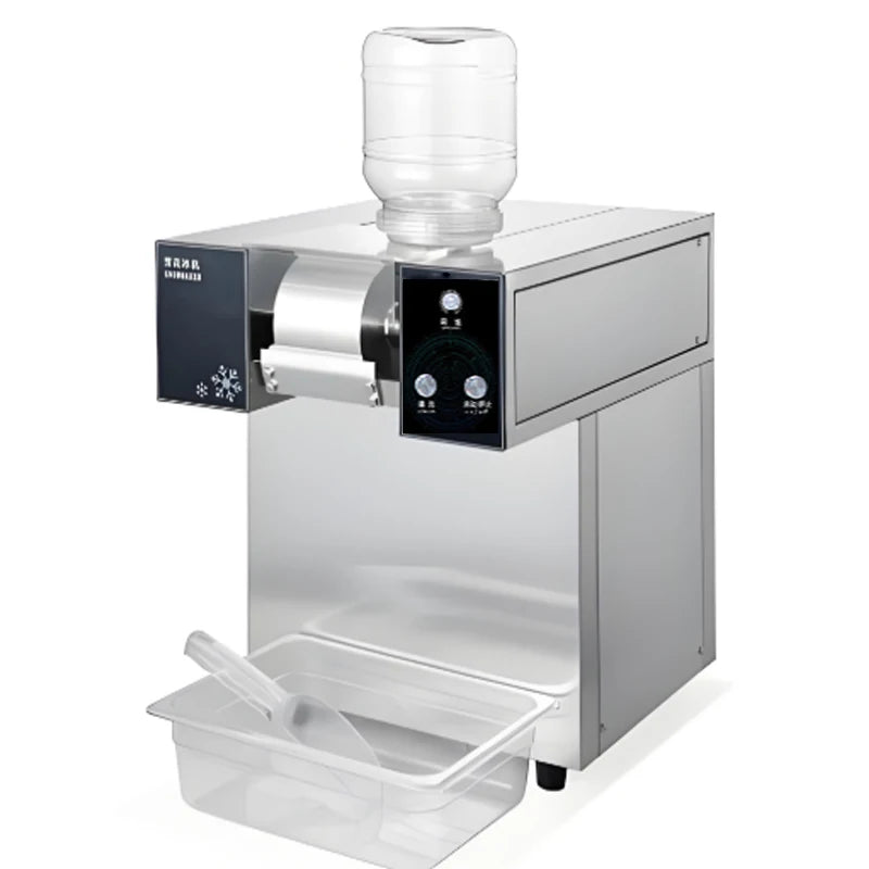 Bingsu Snow Ice Maker Manual Portable Stainless Steel Electric Ice Shaver 5kg/min Eco-Friendly Class Energy Efficient Hotel
