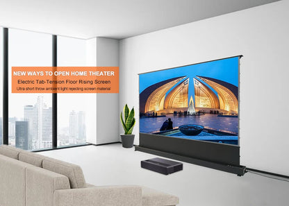 New Fashion 92-inch UST Projector Screen Floor-Rising ALR Screen for Optimal Projector Performance
