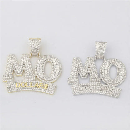 Bespoke Premium 925 Silver HipHop Emerald Cut Luxury Moissanite Stone Unisex Charm Stylish Trendy Fine Jewelry Pendants & Charms