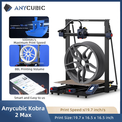Anycubic 5X 10X Faster Kobra 2 Max Neo Pro Impresora Diy Anycubic Fdm Imprimante Impresora 3d Printing