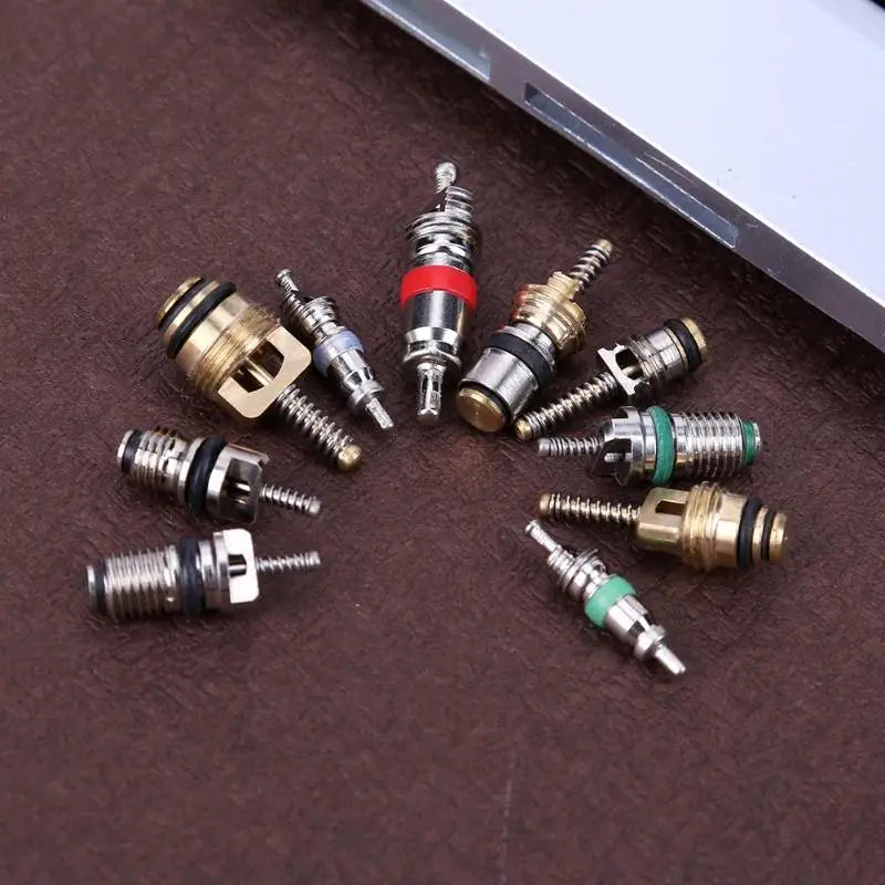 100Pcs/box R134A Car A/C Core Valves Automotive Air Conditioning Assortment Kit 1
