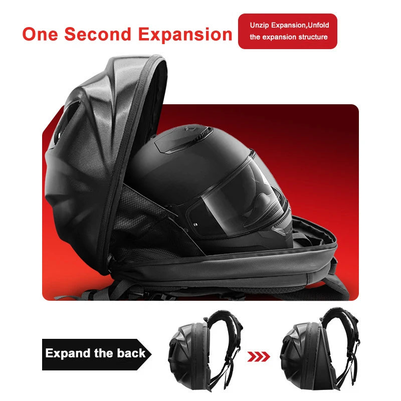 Black Knight Led Iron Man Biker Backpack 2025 New Luminous Led Waterproof Motorcycle Riding Helmet Bag Backpack Custom Factory