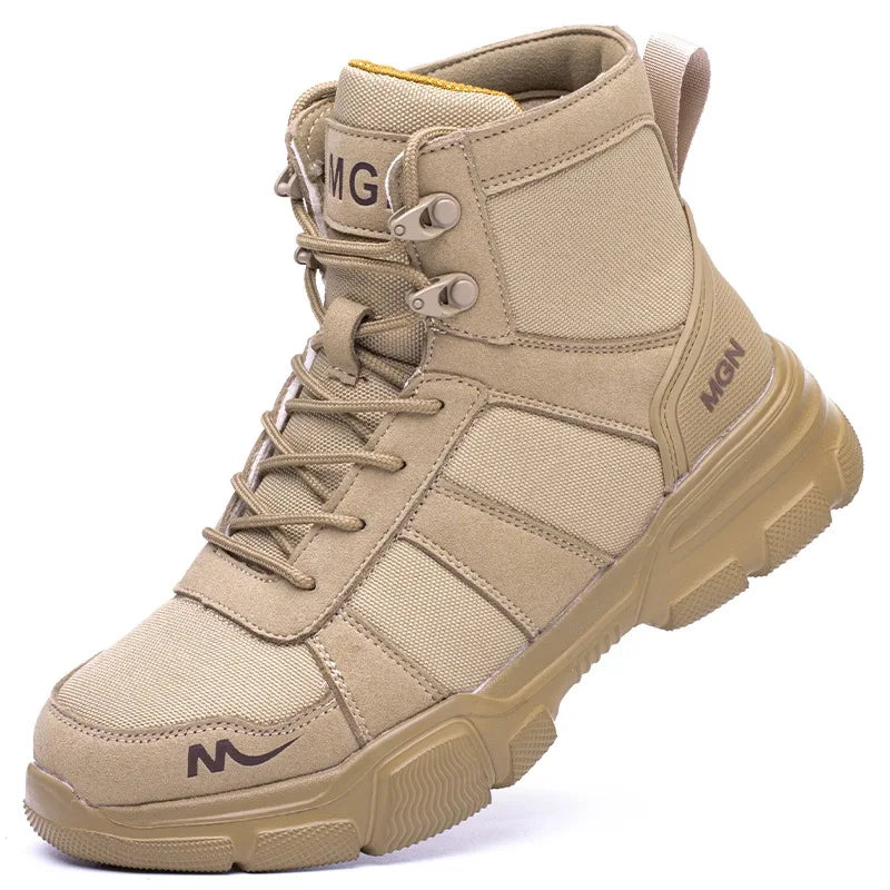Diansen 211 Men's 48 Plus Size Anti-Puncture Security Boots & Work Safety Sneakers with Steel Toe Work Boots
