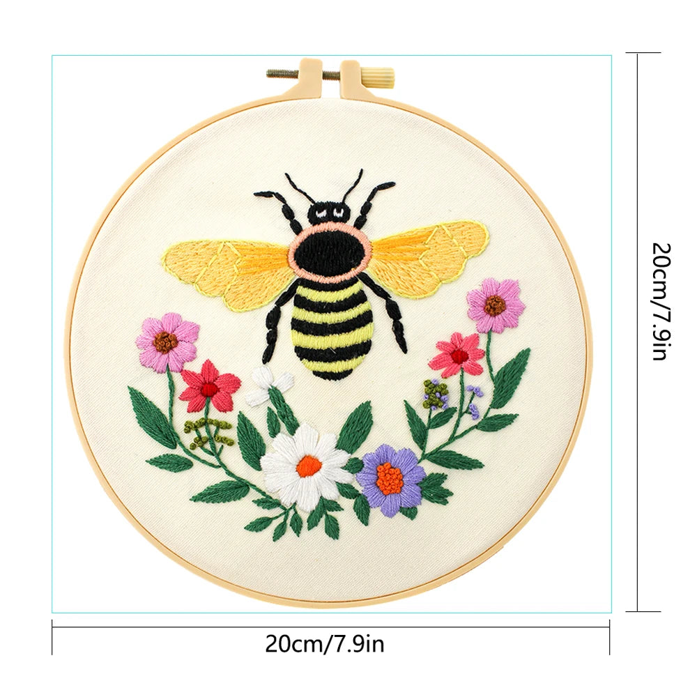 Factory DIY Cosmic Honey Practice Embroidery Set for Beginners Semi Finished Handmade Cross Stitch Decoration Crafts