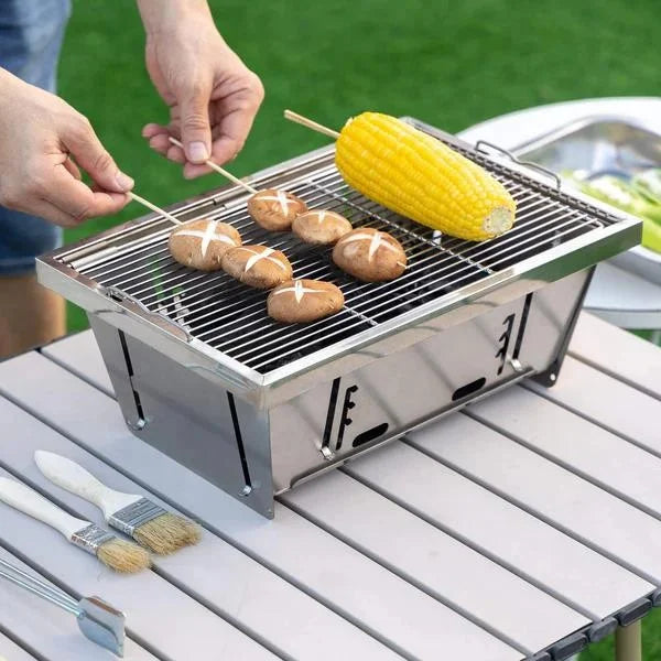 Bbq Outdoor Modern Square Wood Fire Pit Patio Garden Eco-Friendly Party