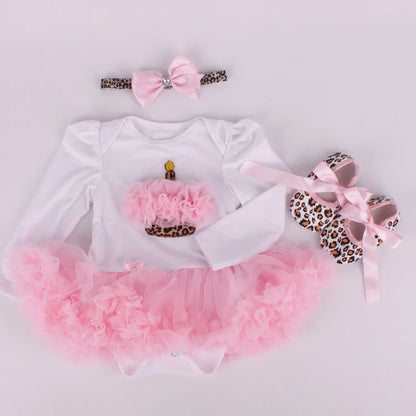 0-2Y 3pcs Girl Baby Summer Suit Novelty Costume Newborn Clothing Sets Bebe Dress Toddler Clothes Party Cosplay Gift 3 6 9 12 18M