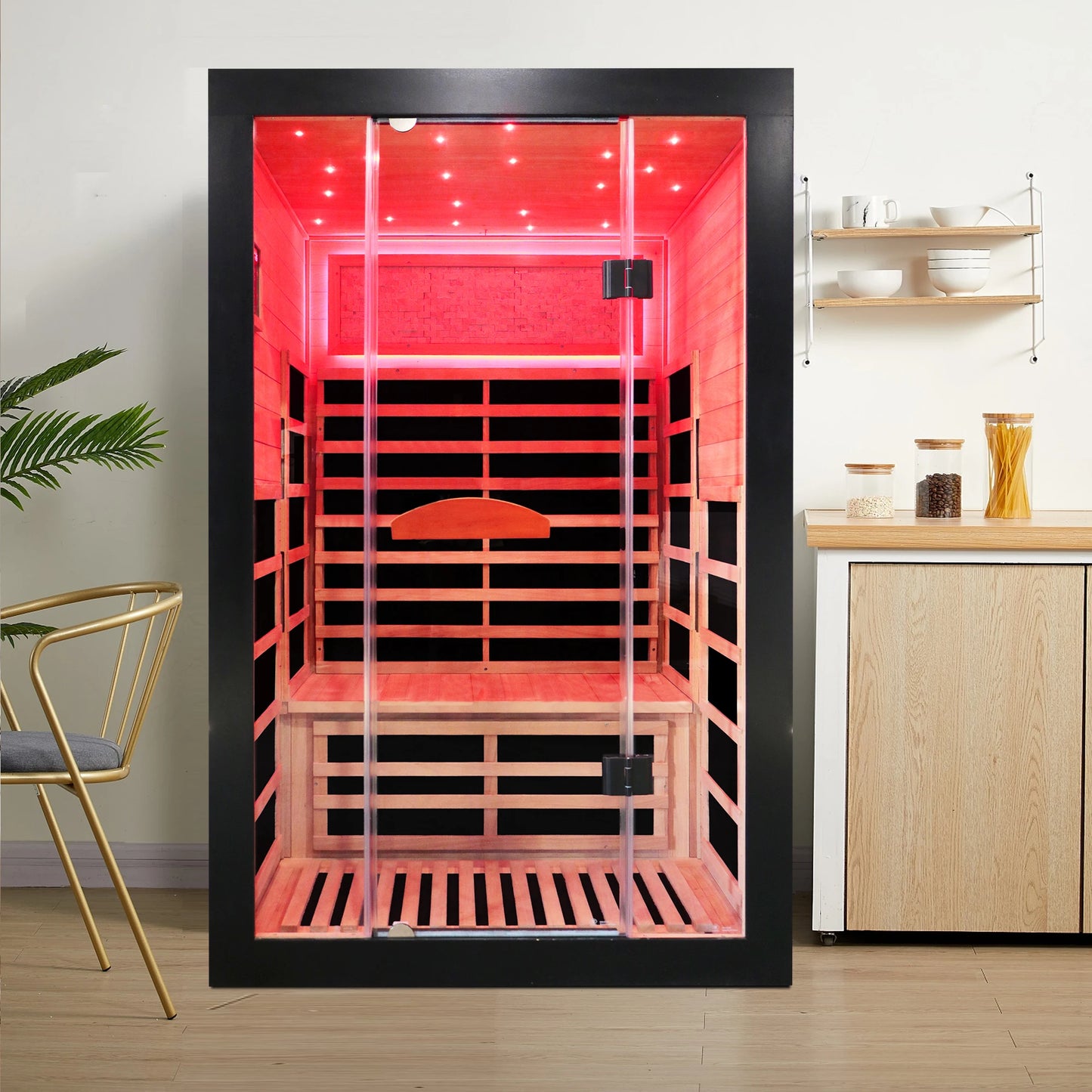 Indoor Double O'Guman Far Infrared Sauna Room Sauna Cabin Sauna House
