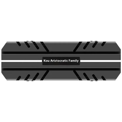 TEUCER M.2 2280 Aluminum Ball Bearing Solid State Drive Radiator Ngff Computer Silent Matte Armor Nvme Cooling Vest