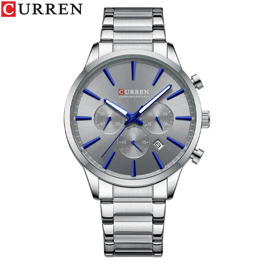 CURREN 8435 Classic Hot Sell Chronograph Quartz Watch Men Reloj Fashion Casual Business Sports Watches Male Wrist Watch for Mens