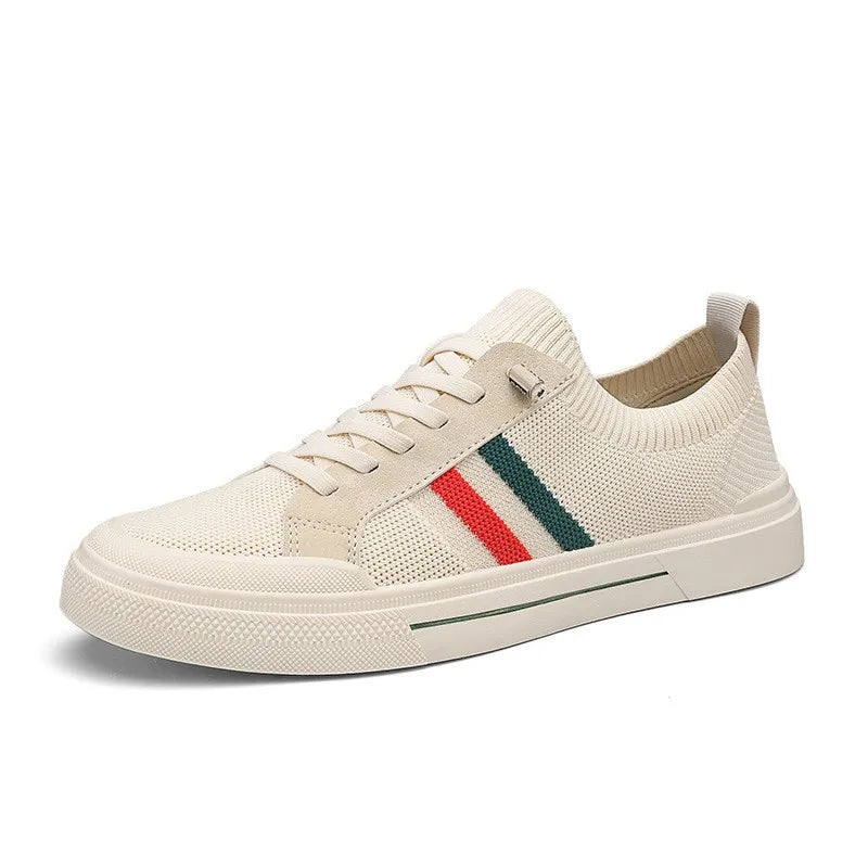 YF New Men's  Casual Sports Shoes White  Fashion Wear Resistant Shoes Men's Walking Shoes