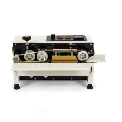 FR400 Food Packaging Bag Band Sealer Commercial Horizontal Continuous Plastic Film Sealing Machine